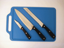 Tabla y cuchillos