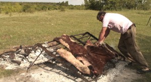 asado con cuero de tata