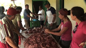 haciendo chorizos