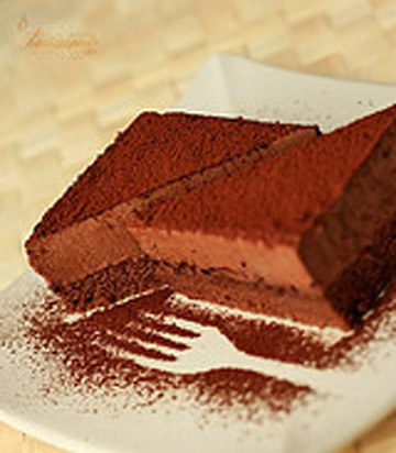 torta mousse de chocolate