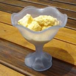 Crema helada de mango