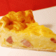 Tarta de jamón y queso