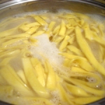 Tallarines con hierbas