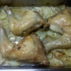 Muslos de pollo asados con papas